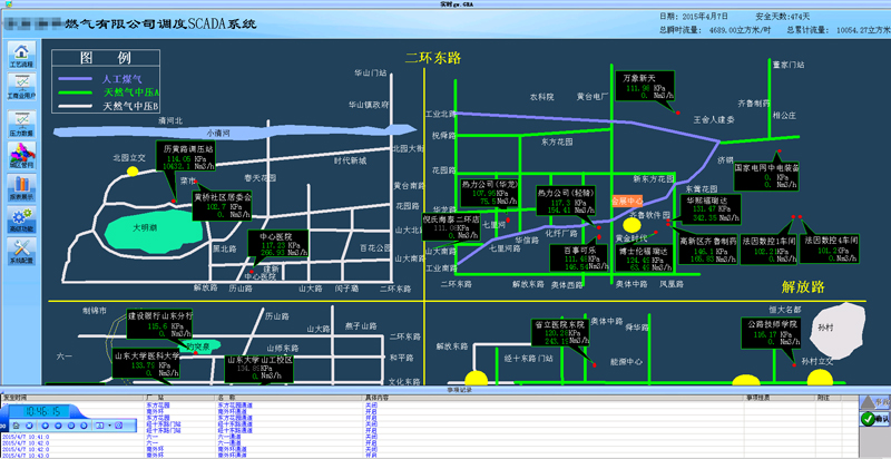 燃氣SCADA管網(wǎng)監(jiān)控系統(tǒng) 燃氣SCADA管網(wǎng)監(jiān)控系統(tǒng)